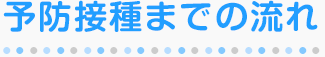 予防接種までの流れ